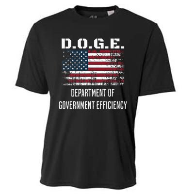 D.O.G.E. Department Of Government Efficiency Satirical Humor Cooling Performance Crew T-Shirt