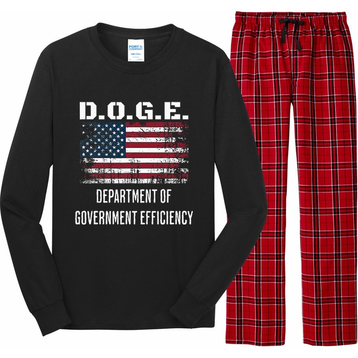 D.O.G.E. Department Of Government Efficiency Satirical Humor Long Sleeve Pajama Set