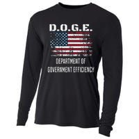 D.O.G.E. Department Of Government Efficiency Satirical Humor Cooling Performance Long Sleeve Crew