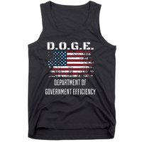 D.O.G.E. Department Of Government Efficiency Satirical Humor Tank Top