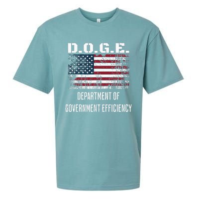 D.O.G.E. Department Of Government Efficiency Satirical Humor Sueded Cloud Jersey T-Shirt