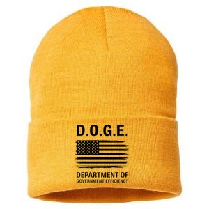 Doge Department Of Government Efficiency Sustainable Knit Beanie