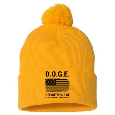 Doge Department Of Government Efficiency Pom Pom 12in Knit Beanie