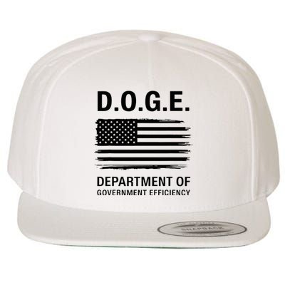 Doge Department Of Government Efficiency Wool Snapback Cap