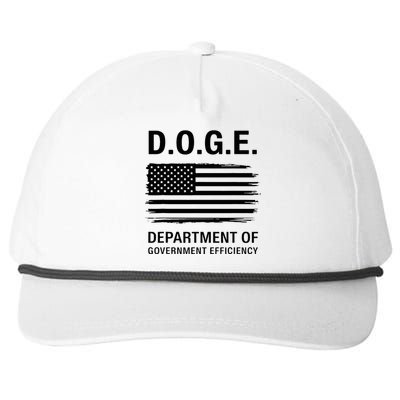 Doge Department Of Government Efficiency Snapback Five-Panel Rope Hat