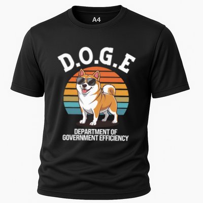 Doge Department Of Government Efficiency Cute Shiba Inu Dog Performance Shirt