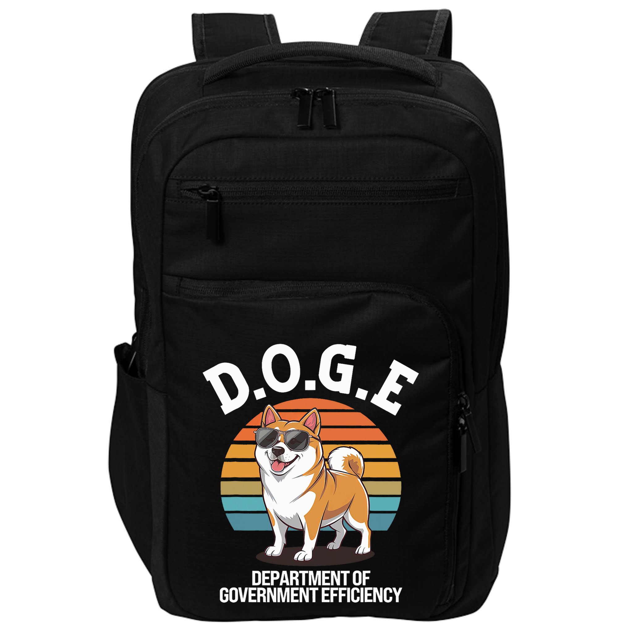 Doge Department Of Government Efficiency Cute Shiba Inu Dog Impact Tech Backpack
