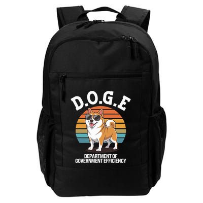 Doge Department Of Government Efficiency Cute Shiba Inu Dog Backpack