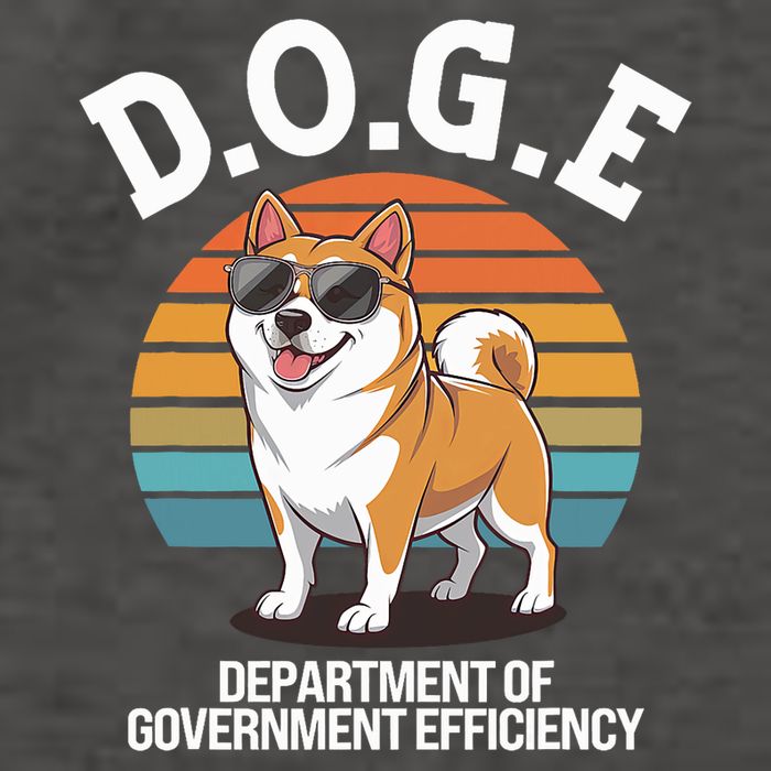 Doge Department Of Government Efficiency Cute Shiba Inu Dog Vector Backpack
