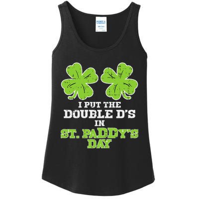 Double Ds On St Paddys Day Shamrock Funny Patricks Ladies Essential Tank