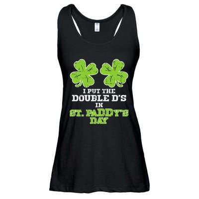 Double Ds On St Paddys Day Shamrock Funny Patricks Ladies Essential Flowy Tank