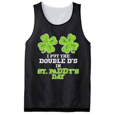 Double Ds On St Paddys Day Shamrock Funny Patricks Mesh Reversible Basketball Jersey Tank