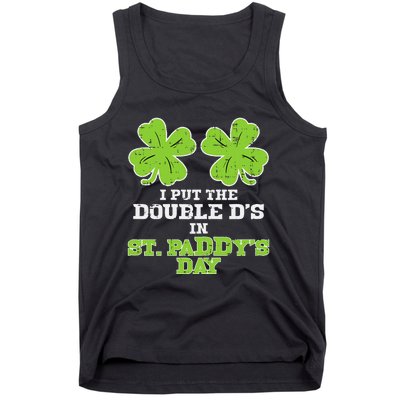 Double Ds On St Paddys Day Shamrock Funny Patricks Tank Top