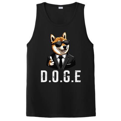 D.O.G.E Department Of Government Efficiency Doge Trump PosiCharge Competitor Tank