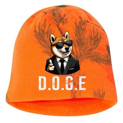 D.O.G.E Department Of Government Efficiency Doge Trump Kati - Camo Knit Beanie