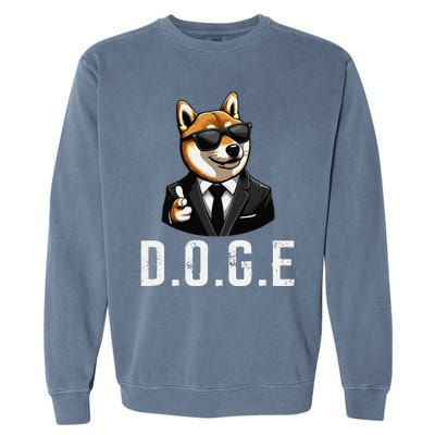 D.O.G.E Department Of Government Efficiency Doge Trump Garment-Dyed Sweatshirt