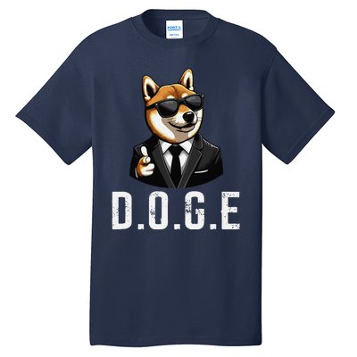 D.O.G.E Department Of Government Efficiency Doge Trump Tall T-Shirt