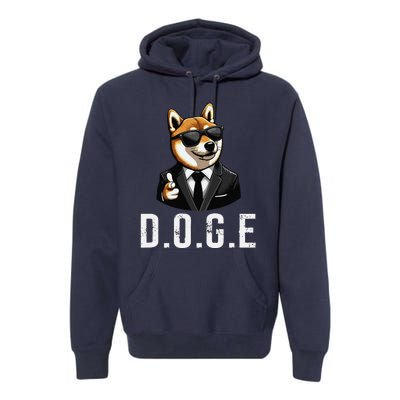 D.O.G.E Department Of Government Efficiency Doge Trump Premium Hoodie