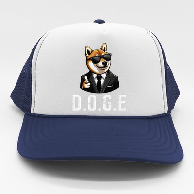 D.O.G.E Department Of Government Efficiency Doge Trump Trucker Hat