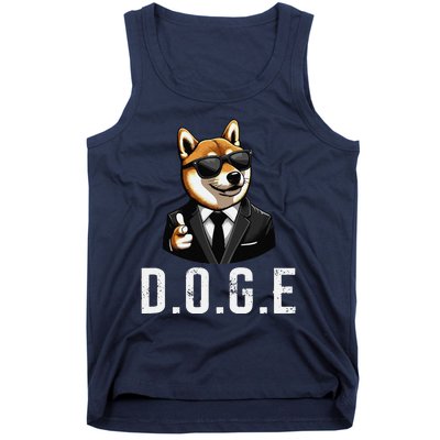 D.O.G.E Department Of Government Efficiency Doge Trump Tank Top