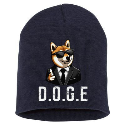 D.O.G.E Department Of Government Efficiency Doge Trump Short Acrylic Beanie