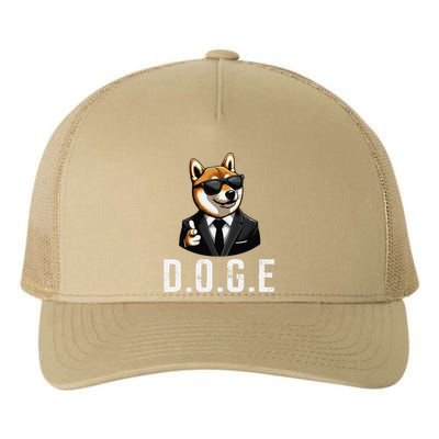 D.O.G.E Department Of Government Efficiency Doge Trump Yupoong Adult 5-Panel Trucker Hat