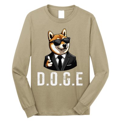 D.O.G.E Department Of Government Efficiency Doge Trump Long Sleeve Shirt