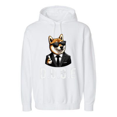 D.O.G.E Department Of Government Efficiency Doge Trump Garment-Dyed Fleece Hoodie