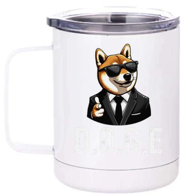 D.O.G.E Department Of Government Efficiency Doge Trump 12 oz Stainless Steel Tumbler Cup