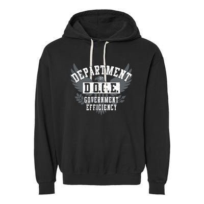 Doge Department Of Government Efficiency Garment-Dyed Fleece Hoodie