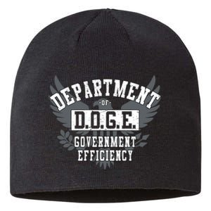 Doge Department Of Government Efficiency Sustainable Beanie