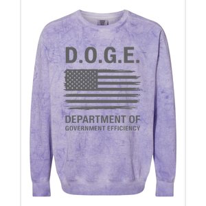 Doge Department Of Government Efficiency Gift Colorblast Crewneck Sweatshirt