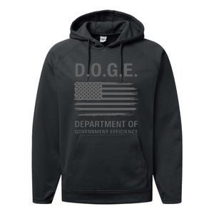 Doge Department Of Government Efficiency Gift Performance Fleece Hoodie