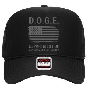 Doge Department Of Government Efficiency Gift High Crown Mesh Back Trucker Hat