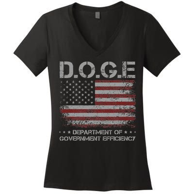 Doge Department Of Government Efficiency  Doge Women's V-Neck T-Shirt