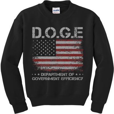 Doge Department Of Government Efficiency  Doge Kids Sweatshirt