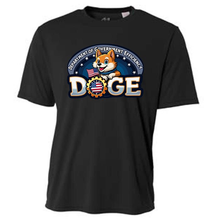 Doge Department Of Government Efficiency Cooling Performance Crew T-Shirt