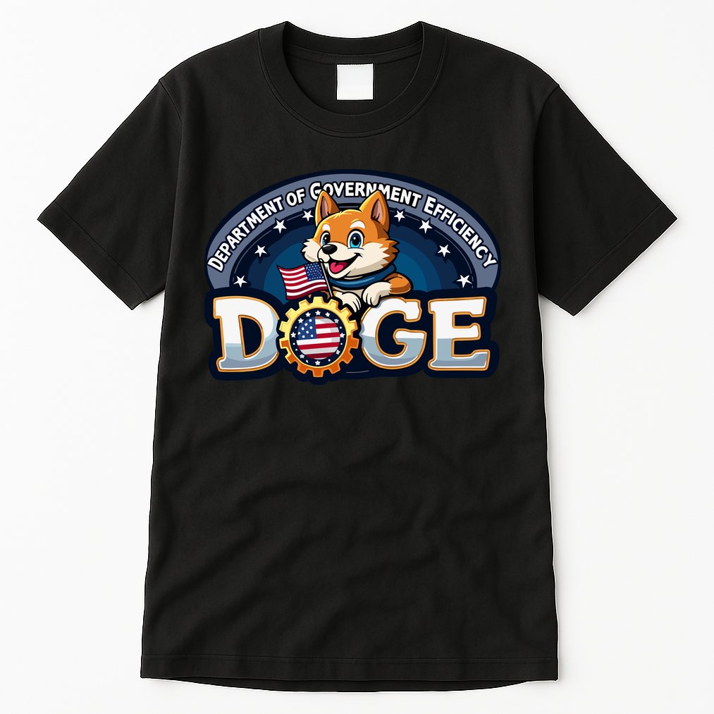 Doge Department Of Government Efficiency Tall T-Shirt
