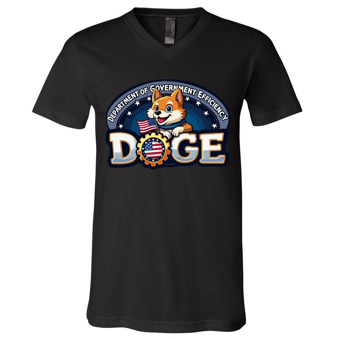 Doge Department Of Government Efficiency V-Neck T-Shirt