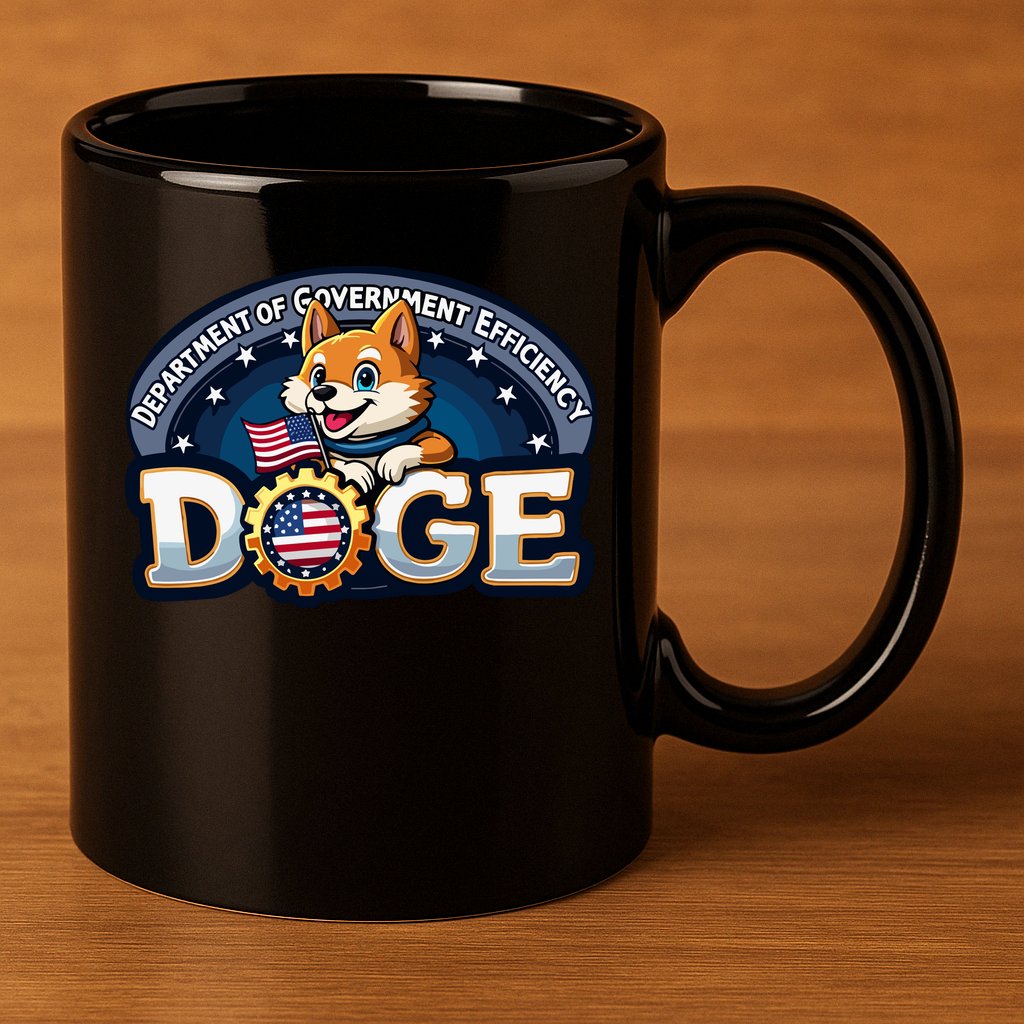 Doge Department Of Government Efficiency 11oz C Handle Ceramic Mug