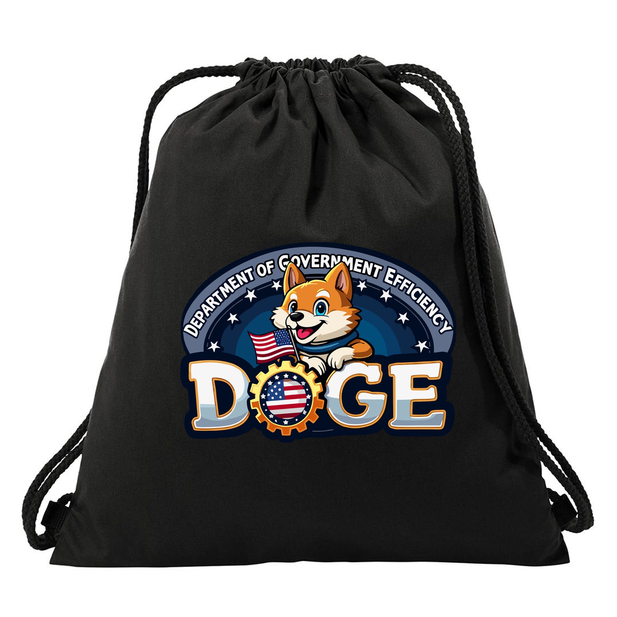 Doge Department Of Government Efficiency Drawstring Bag