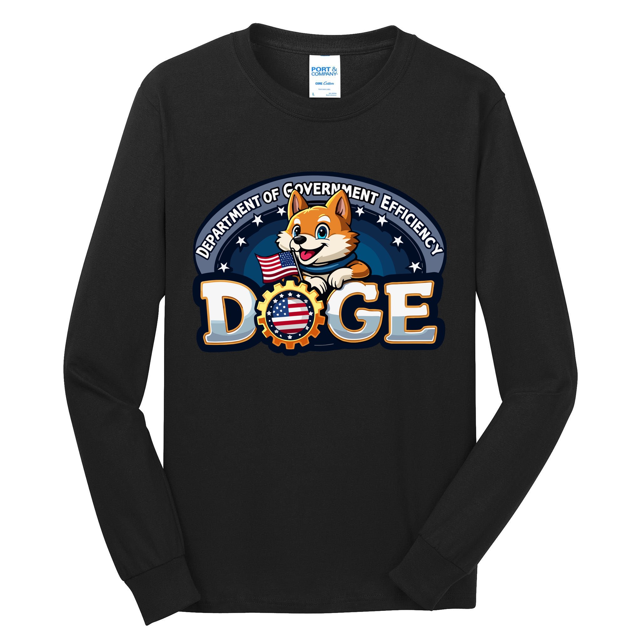 Doge Department Of Government Efficiency Tall Long Sleeve T-Shirt