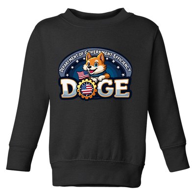 Doge Department Of Government Efficiency Toddler Sweatshirt
