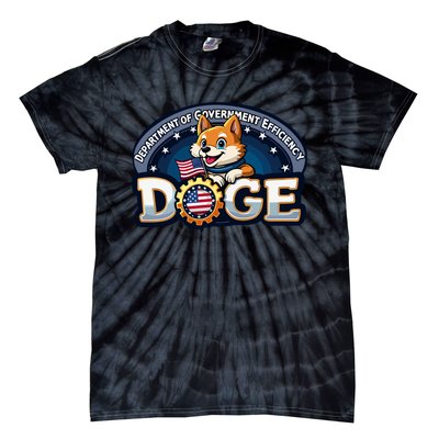 Doge Department Of Government Efficiency Tie-Dye T-Shirt