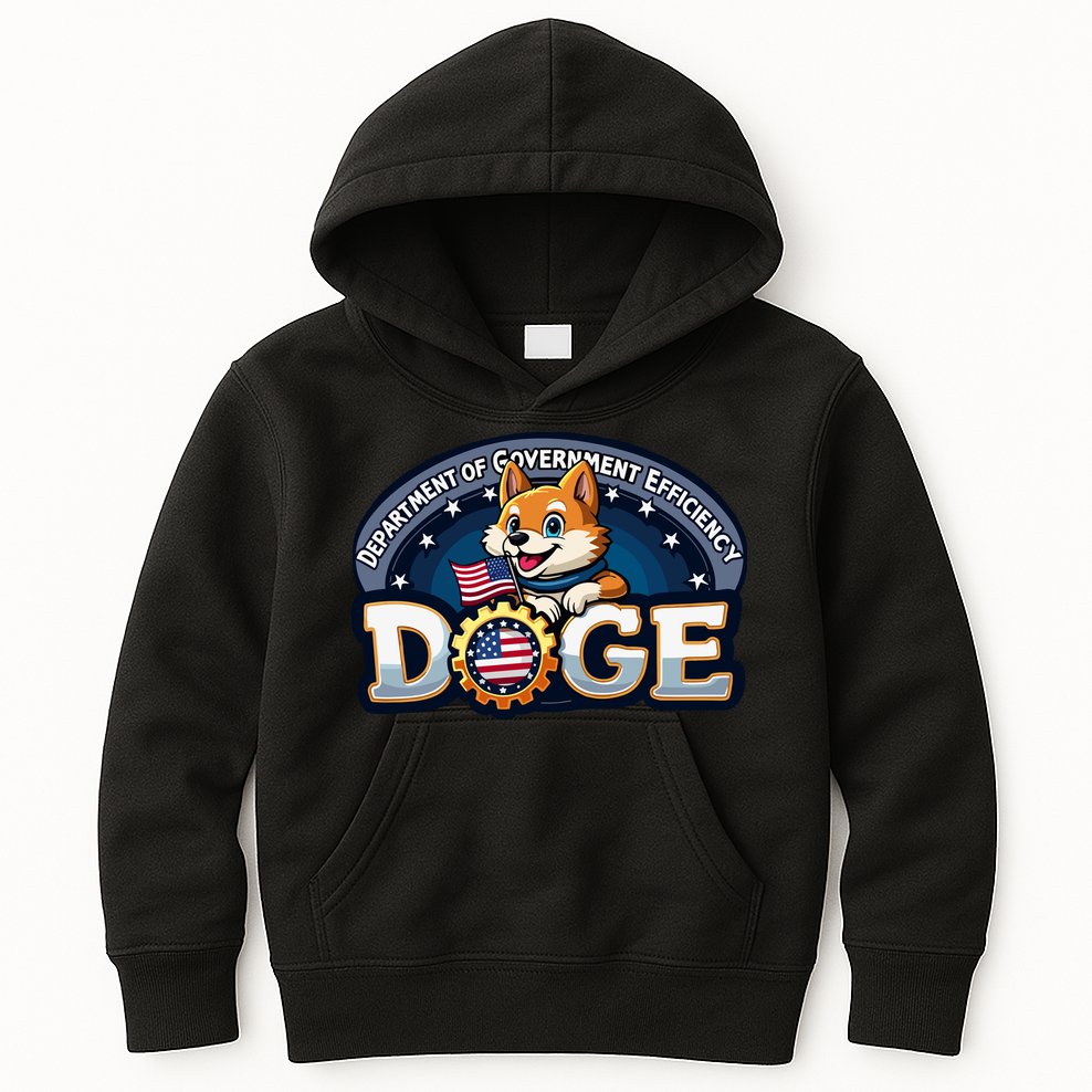 Doge Department Of Government Efficiency Kids Hoodie