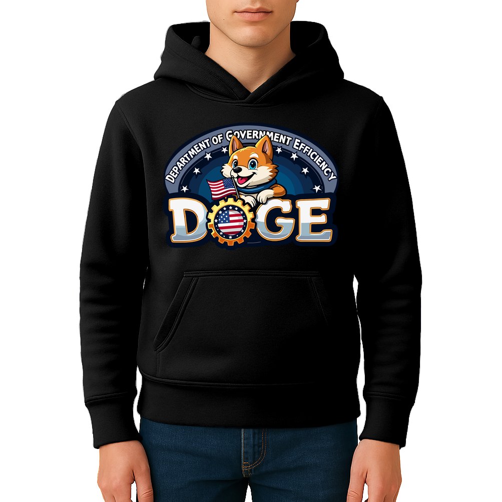 Doge Department Of Government Efficiency Kids Hoodie