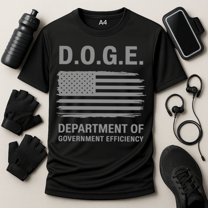 Doge Department Of Government Efficiency Cooling Performance Crew T-Shirt