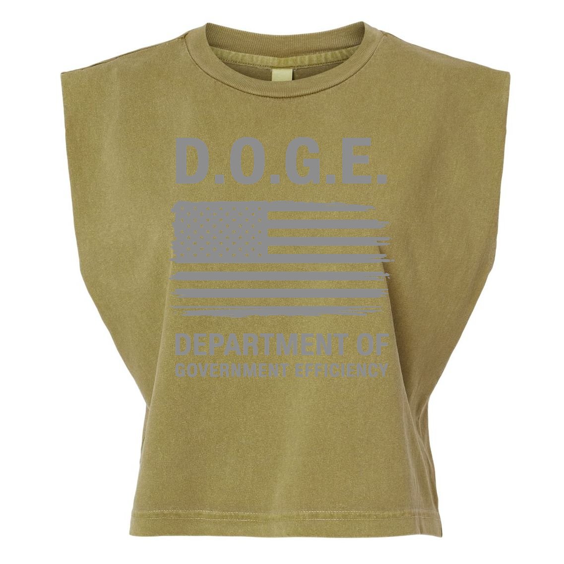 Doge Department Of Government Efficiency Garment-Dyed Women's Muscle Tee