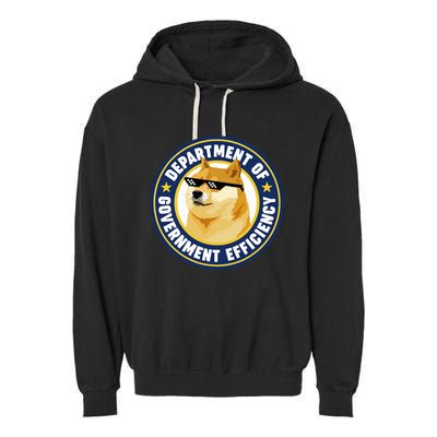 Doge Department Of Government Efficiency Garment-Dyed Fleece Hoodie