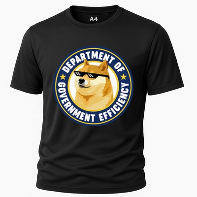 Doge Department Of Government Efficiency Cooling Performance Crew T-Shirt